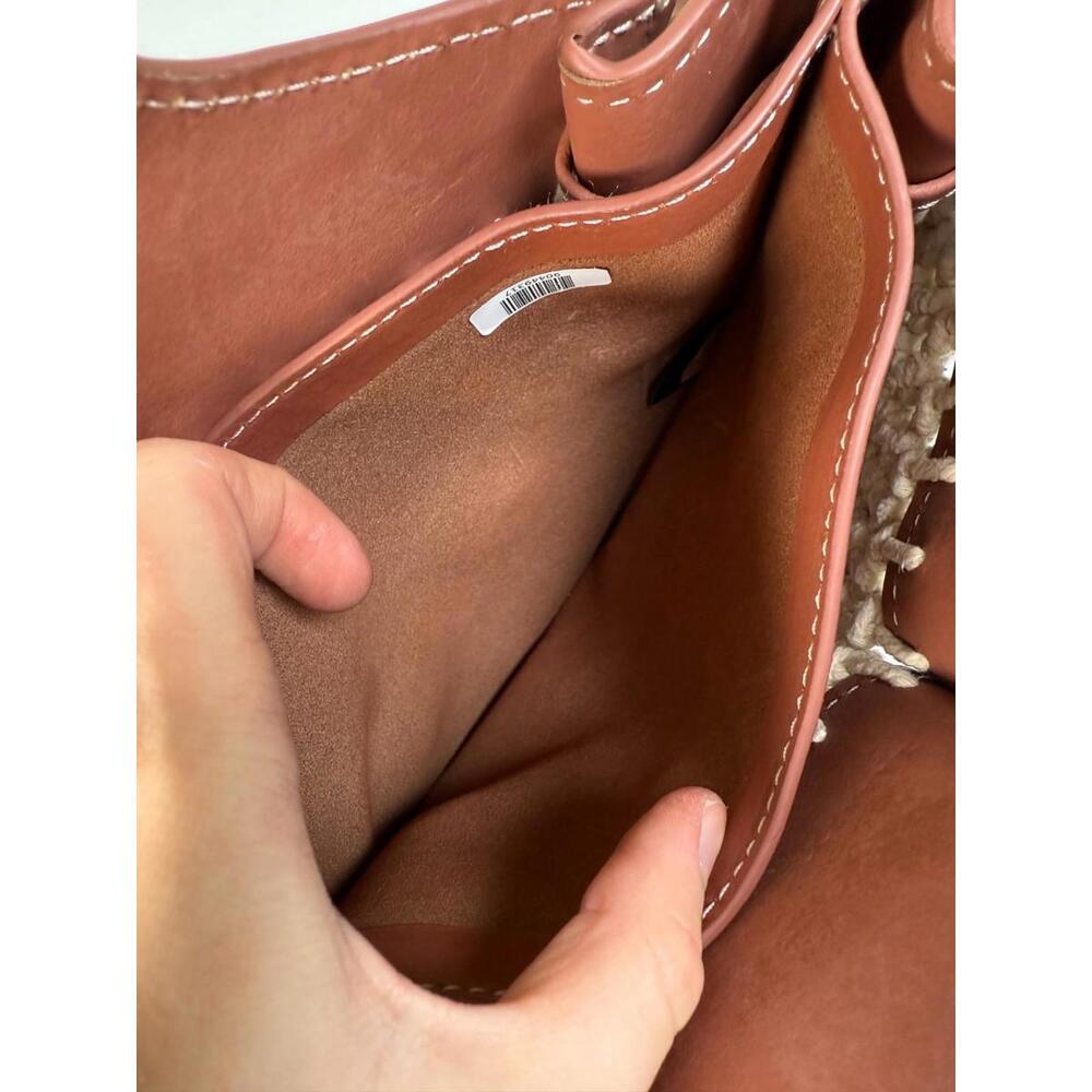 ZAC Zac Posen Auburn Iris Mini Shopper Bag with Leather Peeling - Picture 8 of 12